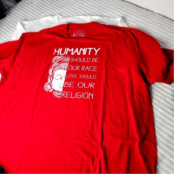 Lot 3 Graphic Tees 3X Choose Kind Humanity Equality Activism Shirts Kindness - Picture 2 of 7